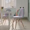 Flash Furniture 2PK Gray Kids Faux Sherpa Chairs - Wood Legs, 2PK DL-DA2018-2-GY-2-GG - alternate 1